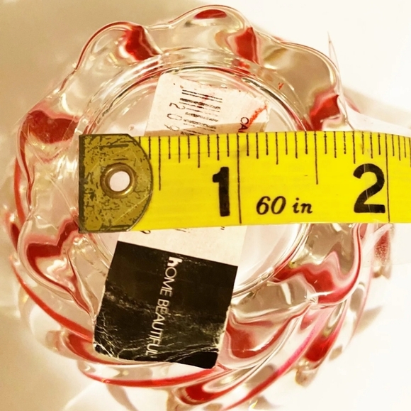 NEW Candle Holder ,Home Beautiful Candy Cane Swirl Pattern - Picture 12 of 12